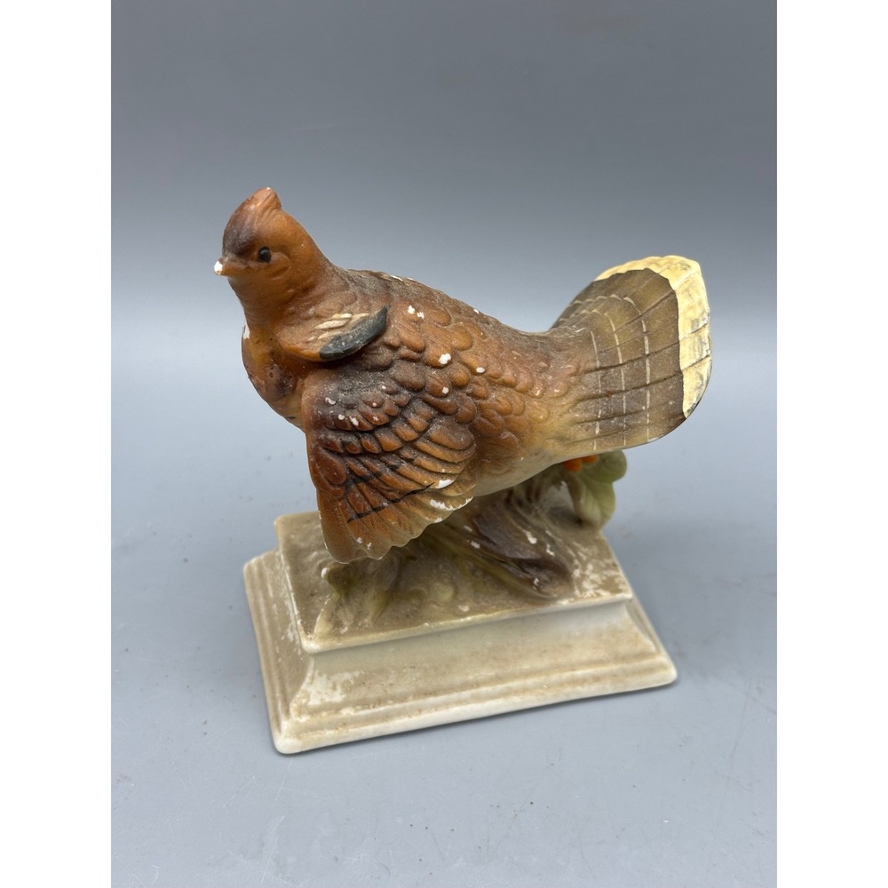 Vintage Napcoware Japan Ceramic Bird Figurine Brown Pheasant Quail